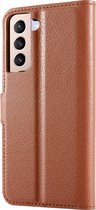 Shieldcase Samsung Galaxy S21 Plus wallet bookcase - bruin