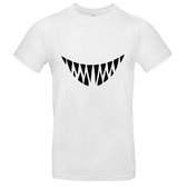 Monster teeth Heren t-shirt | monster | gebit | tanden | tandarts | cadeau | Wit