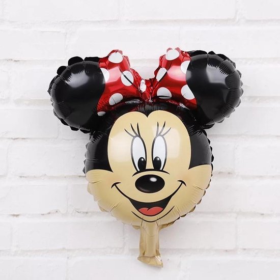 Ballon Minnie Mouse hoofd folieballon kindercrea