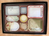8 Stuk Prachtige BentoBox  LunchBox Gemaakt in Japan met mooi ontworpen..8X BentoBox voor 8 personen