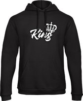 King / Queen Hoodie Royal (King - Maat XS) | Koppel Cadeau | Valentijn Cadeautje voor hem & haar