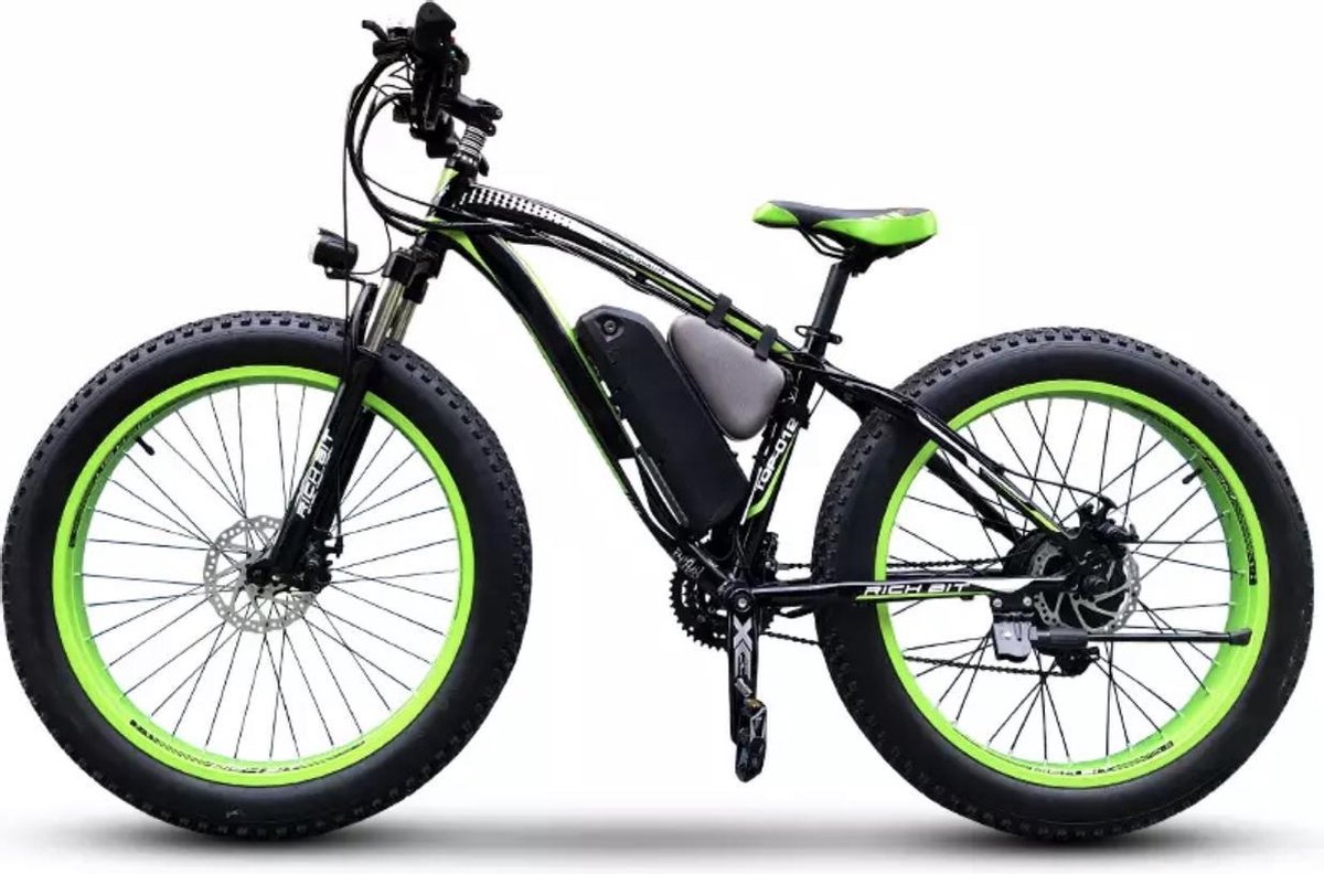 Elektrische Fiets - Fat Tire ebike 1000W lithiumbatterij - 26 Inch - Shimano 21 Speed heren