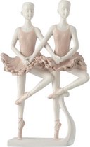 J-Line Ballerina 2Delig Poly Roze Set van 2 stuks