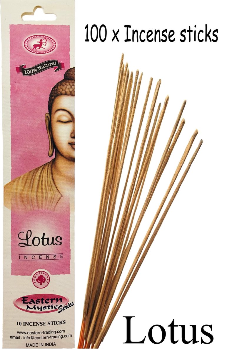 Lotus Wierook 100 Stuks Incense sticks - 25cm
