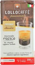 Lollo Caffè Classico - Gemalen koffie uit Napels - 250gr - Romig en rijk