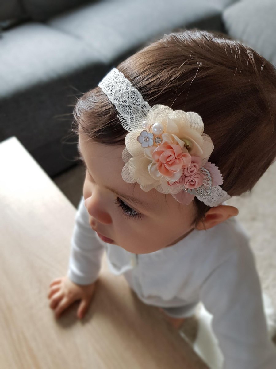 Poshy Petals Meisjes/Baby Vintage Haarband