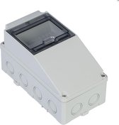 1 RIJIG LEDIGE OPBOUW GROEPENKAST - ELEKTRA KAST - VERDEELKAST - CAMPING ELEKTRA - 5 modulen MET KLEP- ZEKERINGKAST - Afmeting buitenmaat (LxBxH in mm): 217x117x111 - ELEKTRO4ALL
