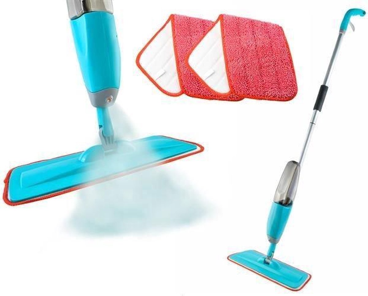 Dekking Liever gemakkelijk Spray Mop - Schoonmaakmop – Dweil - Vloer reiniger - Lichtgewicht dweil met  spray... | bol.com