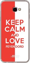 6F hoesje - geschikt voor Samsung Galaxy J4 Plus -  Transparant TPU Case - Feyenoord - Keep calm #ffffff