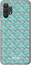 6F hoesje - geschikt voor Samsung Galaxy A32 5G -  Transparant TPU Case - Minecraft - Diamonds! #ffffff