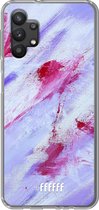 6F hoesje - geschikt voor Samsung Galaxy A32 5G -  Transparant TPU Case - Abstract Pinks #ffffff