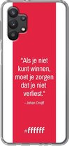 6F hoesje - geschikt voor Samsung Galaxy A32 5G -  Transparant TPU Case - AFC Ajax Quote Johan Cruijff #ffffff