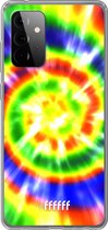 6F hoesje - geschikt voor Samsung Galaxy A72 -  Transparant TPU Case - Hippie Tie Dye #ffffff