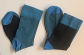 2 x Nylon Happy socks ( Hysteria ) , one-size, blauw-grijs