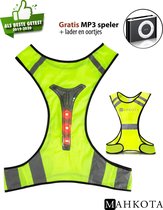 hardloopvest | LED sport vest | Hardlopen | Reflecterend vest | Inclusief MP3 speler ZWART