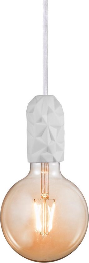 Nordlux Hang hanglamp - pendellamp - Ø4,5 cm - E27 - geometrische vormen -  wit | bol.com