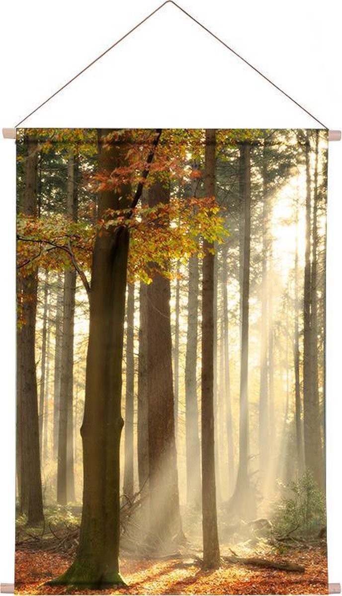 Ideasonthefloor.com - Textiel Poster - Bos - Poster Natuur - 60x90 cm (bxl)