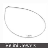 Velini jewels-OMEGA1.2-45 -925 Zilver gerodineerd Ketting- 45 cm