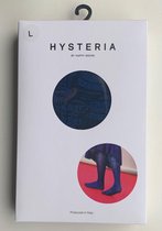 2 stuks Happy socks, "Hysteria " Sophia Tights - Panty Maat L, ( 44-46 ) Blauw