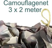 Camouflagenet 3 stuks x 2 meter Camo2  - 3 x 1,80x2meter - camouflagenetten van ProLoo- tuinnet - schaduwdoek