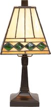 LumiLamp Tiffany Tafellamp 5LL-5994 Ø 20*30 cm Meerkleurig Glas in lood