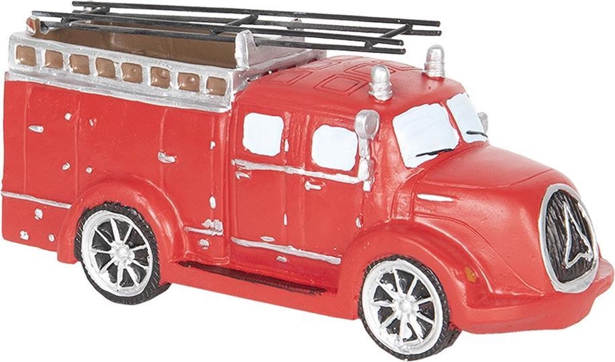 Decoratie Beeld Brandweerauto 23*9*6 cm Rood Kunststof Decoratief Figuur Decoratieve Accessoires Woonaccessoires