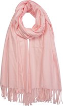 Clayre & Eef sjaal 70x180cm roze