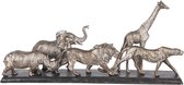 Clayre & Eef Decoratie Beeld Wilde dieren 51*10*22 cm Goudkleurig Polyresin Decoratief Figuur Decoratieve Accessoires Woonaccessoires