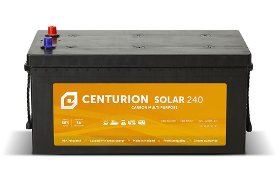 Verwarren Beknopt echtgenoot Centurion Solar accu 240Ah 12V | Zonnepanelen | bol.com