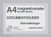 Magneetvensters A4 (incl. uitsnede) - Zilver Grijs
