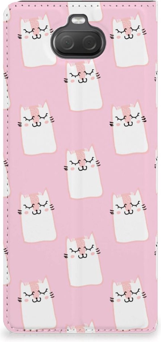 Book Case voor Sony Xperia 10 Hoesje maken Sleeping Cats