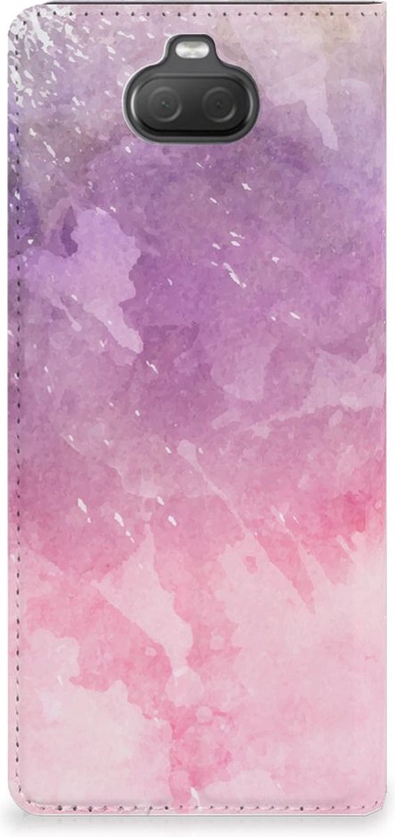 Bookcase Sony Xperia 10 Pink Purple Paint