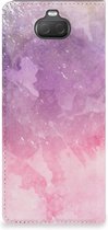 Sony Xperia 10 Bookcase Pink Purple Paint