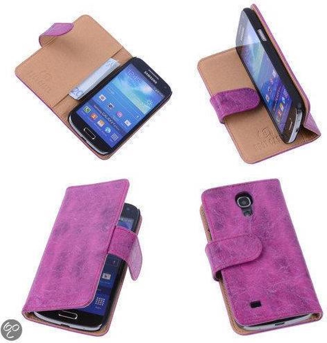 Bestcases Vintage Pink Book Cover Samsung Galaxy S4 Mini i9190