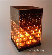 Luxury Living - Waxinelichthouder  Infinity Brons 3D 9-Licht