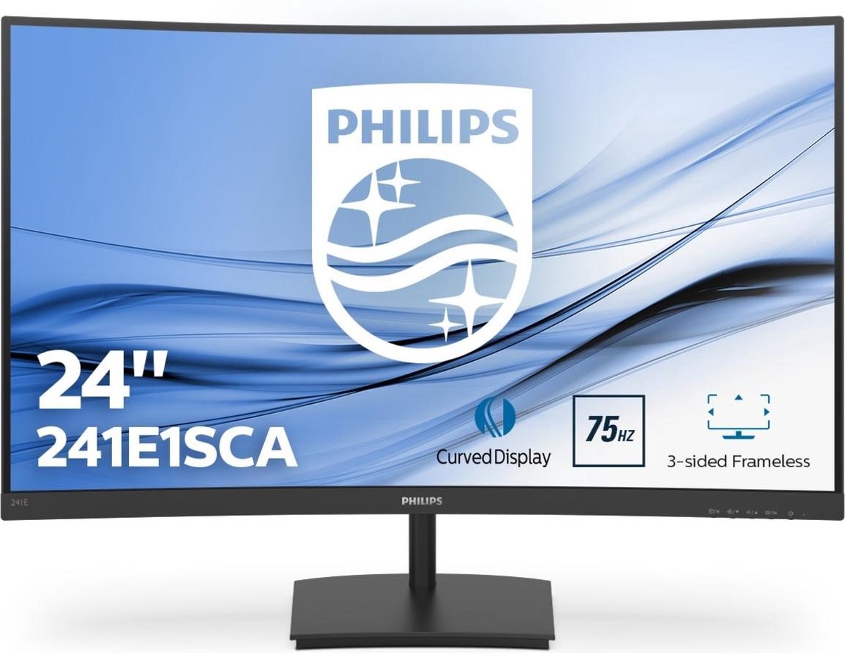 Philips 241E1SCA - Full HD Curved Monitor - 24 Inch | bol.com