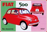 Wandbord - Fiat 500 La Nuova 1957