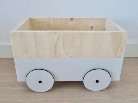 Houten speelgoed opbergbox | Speelgoedkist | Babykamer kinderkamer  accessoires | bol.com
