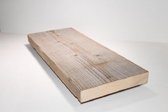 Steigerhouten plank 60cm | 2X Geschuurd | Steigerplank | Houten Wandplank | Industrieel | Landelijk | Loft | Echt Gebruikt Steigerhout