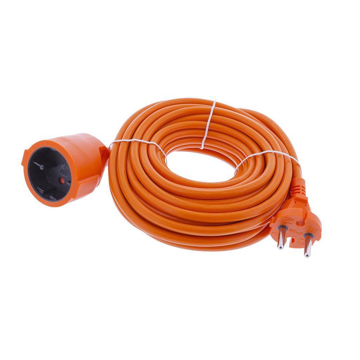 Verlengkabel 2 x 1.5mm oranje - 10 meter
