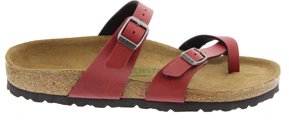 Birkenstock Mayari Pull Up Bordeaux Vegan regular dames slippers maat 39 -  Schoenen.nl