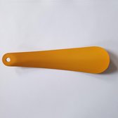 Schoenlepel, metaal, 16.5cm - gelakt geel
