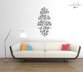Muursticker - Accept - 58x12Muursticker - Zwart
