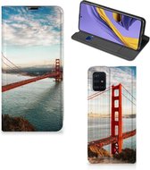 Geschikt voor Samsung Galaxy A51 Book Cover Golden Gate Bridge