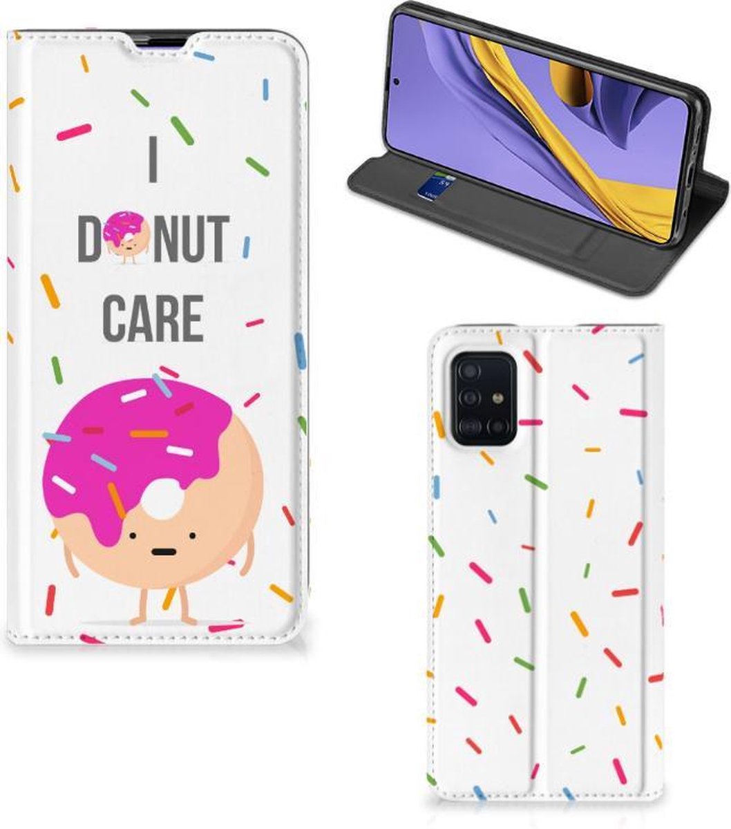Samsung Galaxy A51 Flip Style Cover Donut Roze