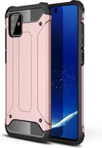 Armor Hybrid Back Cover - Samsung Galaxy Note 10 Lite Hoesje - Rose Gold