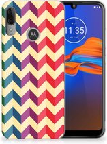 GSM Hoesje Motorola Moto E6 Plus TPU bumper Zigzag Color