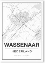 Poster/plattegrond WASSENAAR - A4