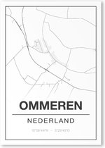 Poster/plattegrond OMMEREN - A4