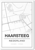 Poster/plattegrond HAARSTEEG - A4